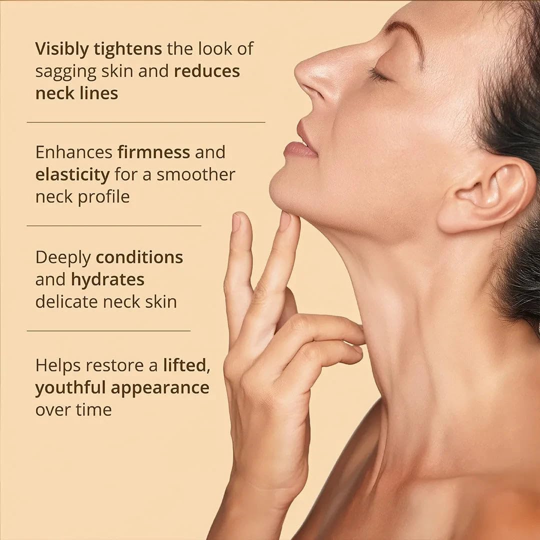Firm-Focus Neck Mask - Lifts, Firms, Smooths the look of Loose, Saggy Skin on the Neck, Jaw, Chin & Upper Chest - Focused Neck Firming Action with Phyto-Ceramides and Water Lily (Firm focus neck mask)