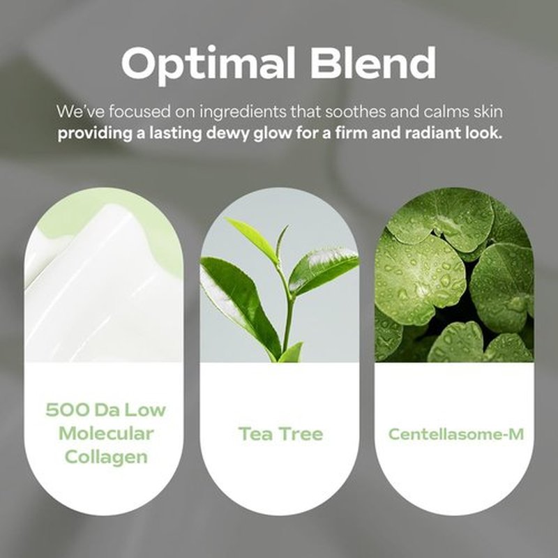 SUNGBOON EDITOR Deep Collagen CICA Tea tree Overnight Mask 37gx4ea | Real Collagen Face Mask with Tea tree & Centella | Acne Treatment for Face | Calming & Soothing Korean Skin Care
