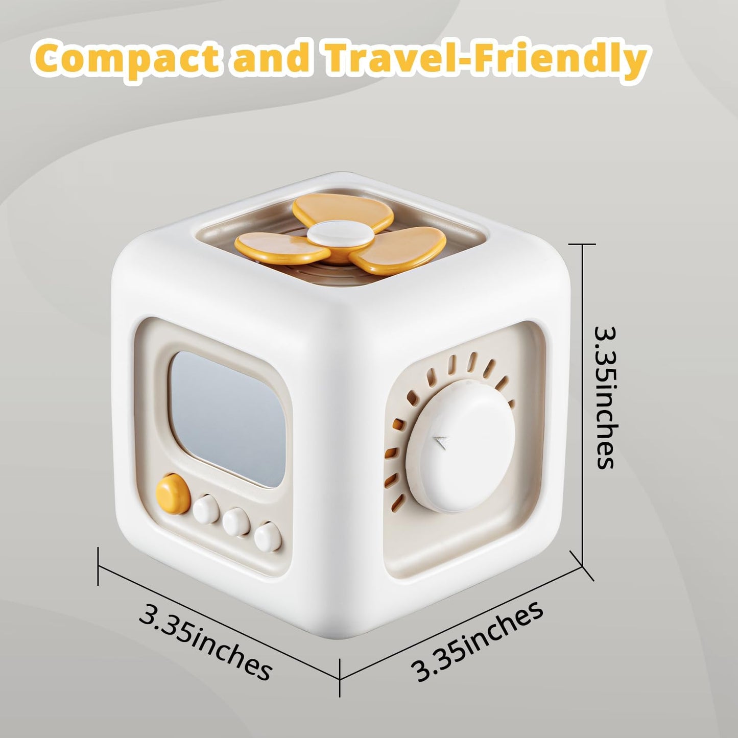 SOCBTNSO Busy Cube Toy for 1 Year Old Boy, Montessori Toys for 1+ Year Old, Travel Toys for Toddlers 1-3, Learning Fine Motor Skills| 1st Birthday Gifts 6 9 12 Months Baby