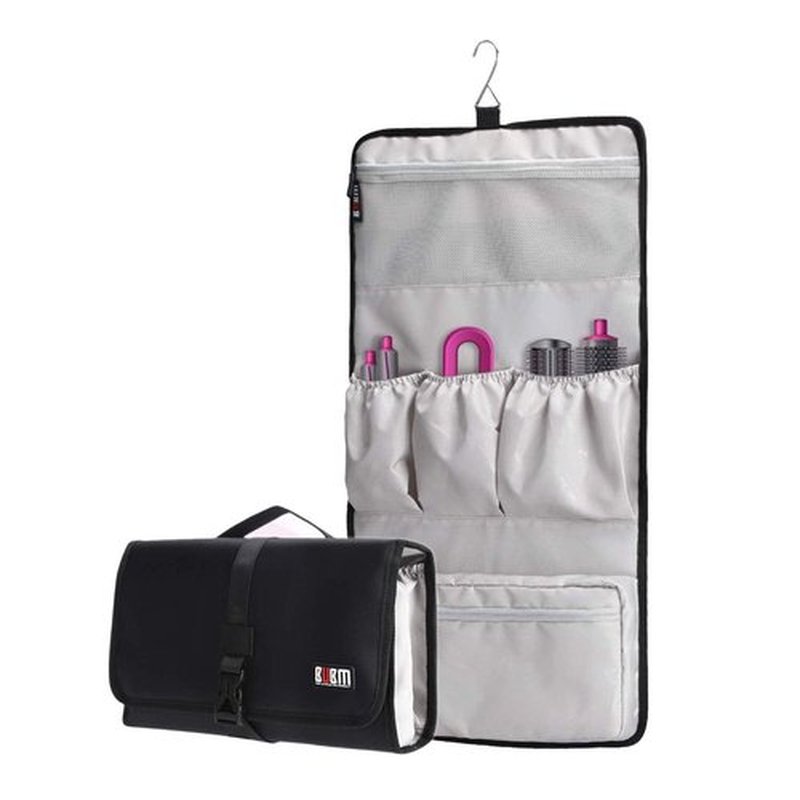 BUBM Waterproof Travel Storage Case Organizer for Dyson Airwrap, Pre-Styling Dryer, 4 Curling Barrels, 2 Smoothing Brushes and Volumizing Brush
