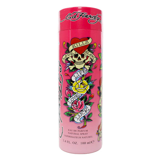 Ed Hardy by Christian Audigier Women's Eau De Parfum Spray 3.4 oz - 100% Authentic