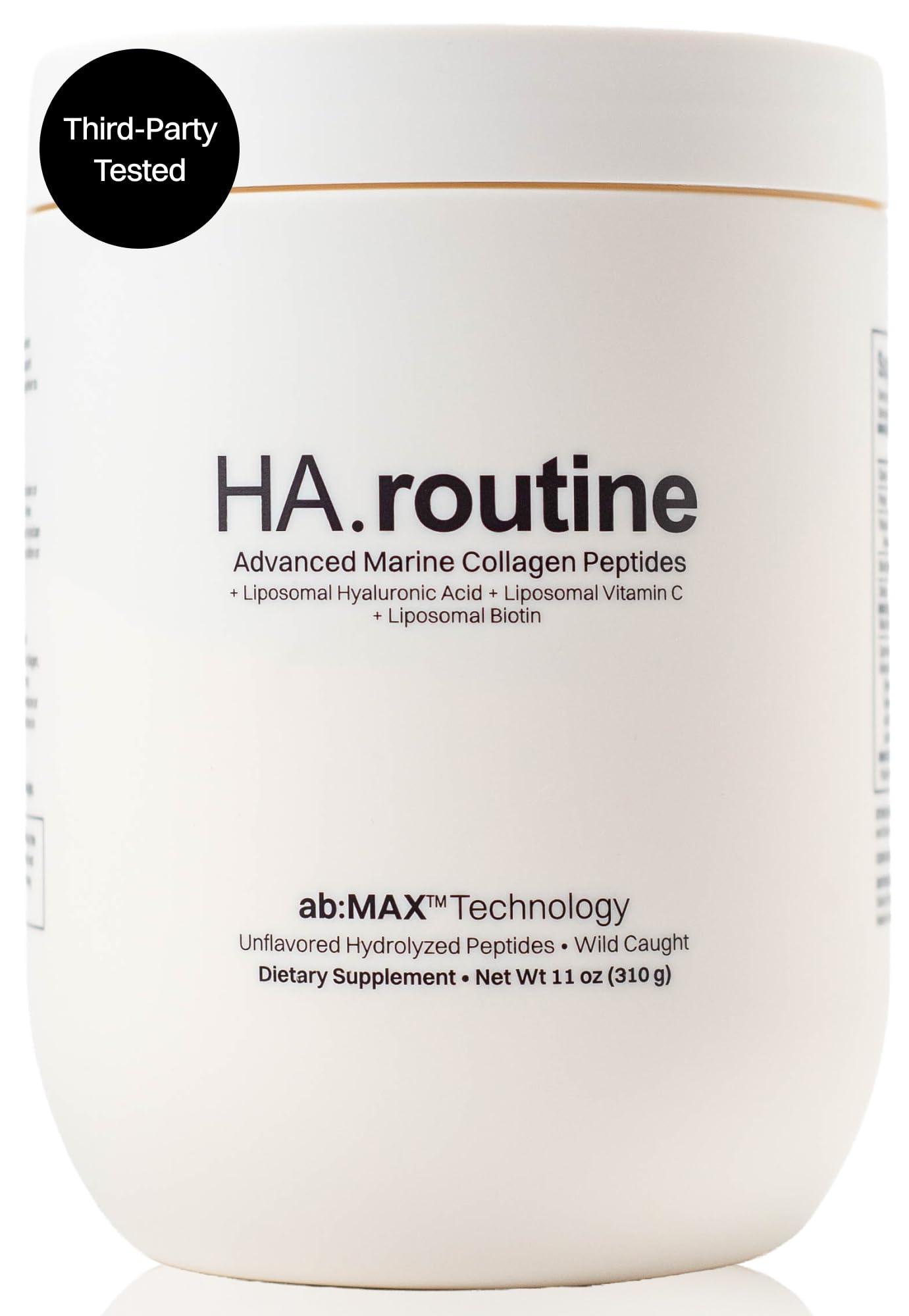 Haroutine Advanced Marine Collagen Peptides Powder + Liposomal Vitamin C, Hyaluronic Acid & Biotin, Type I Collagen Supplement for Skin, Hair, Nails, Joint & Gut Health, Unflavored-Packaging May Vary