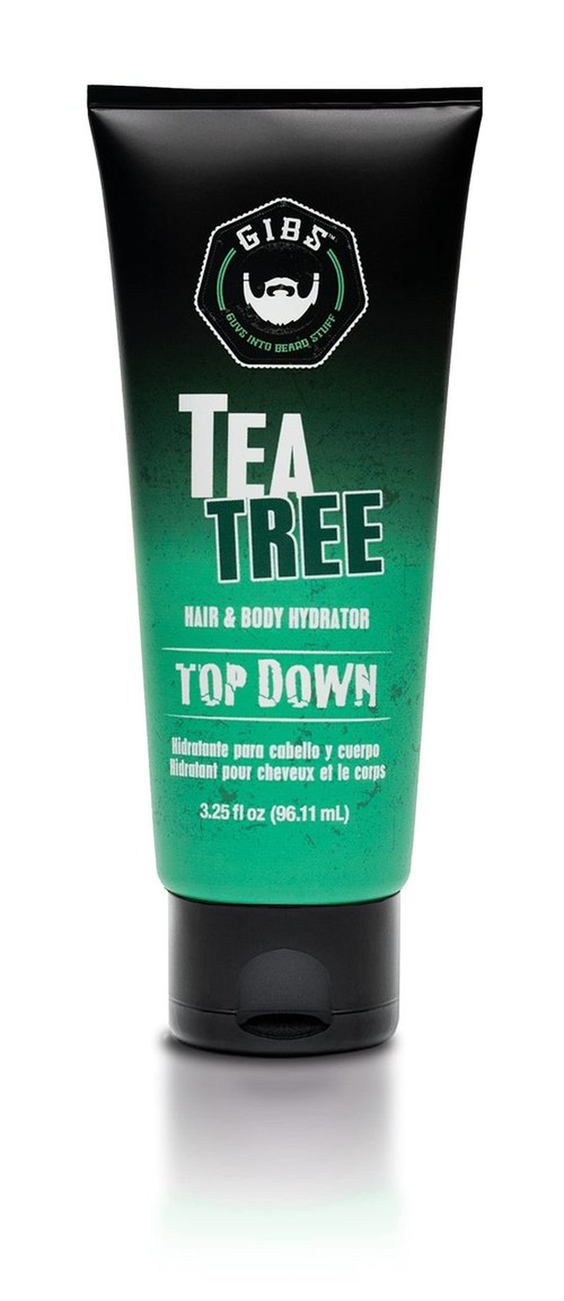 GIBS Top Down Hair and Body Hydrator, Tea Tree Moisturizer for Hair and Skin, 3.25 oz