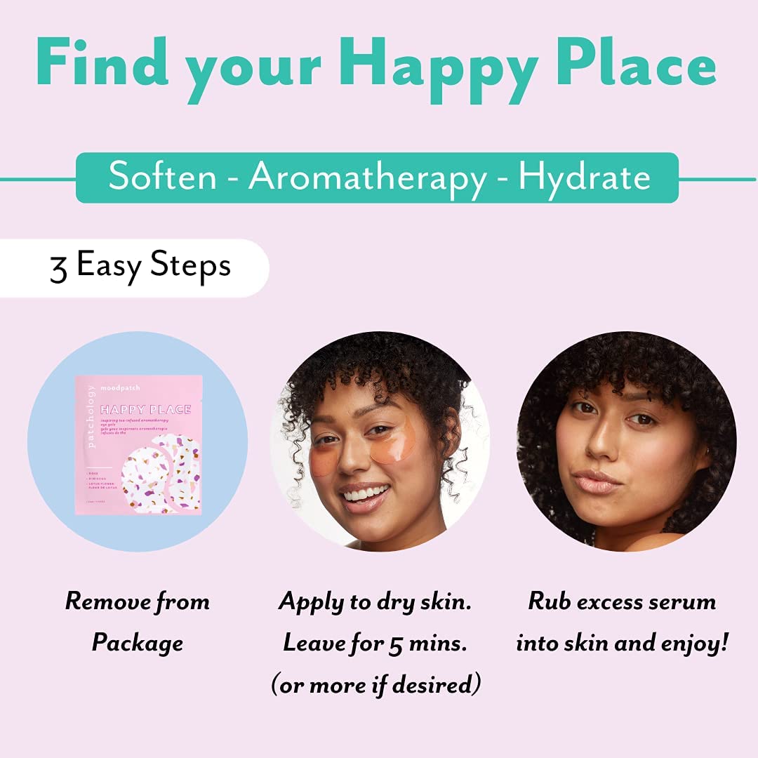Patchology Happy Place Eye Patches for Puffy Eyes & Dark Circles | 5pk