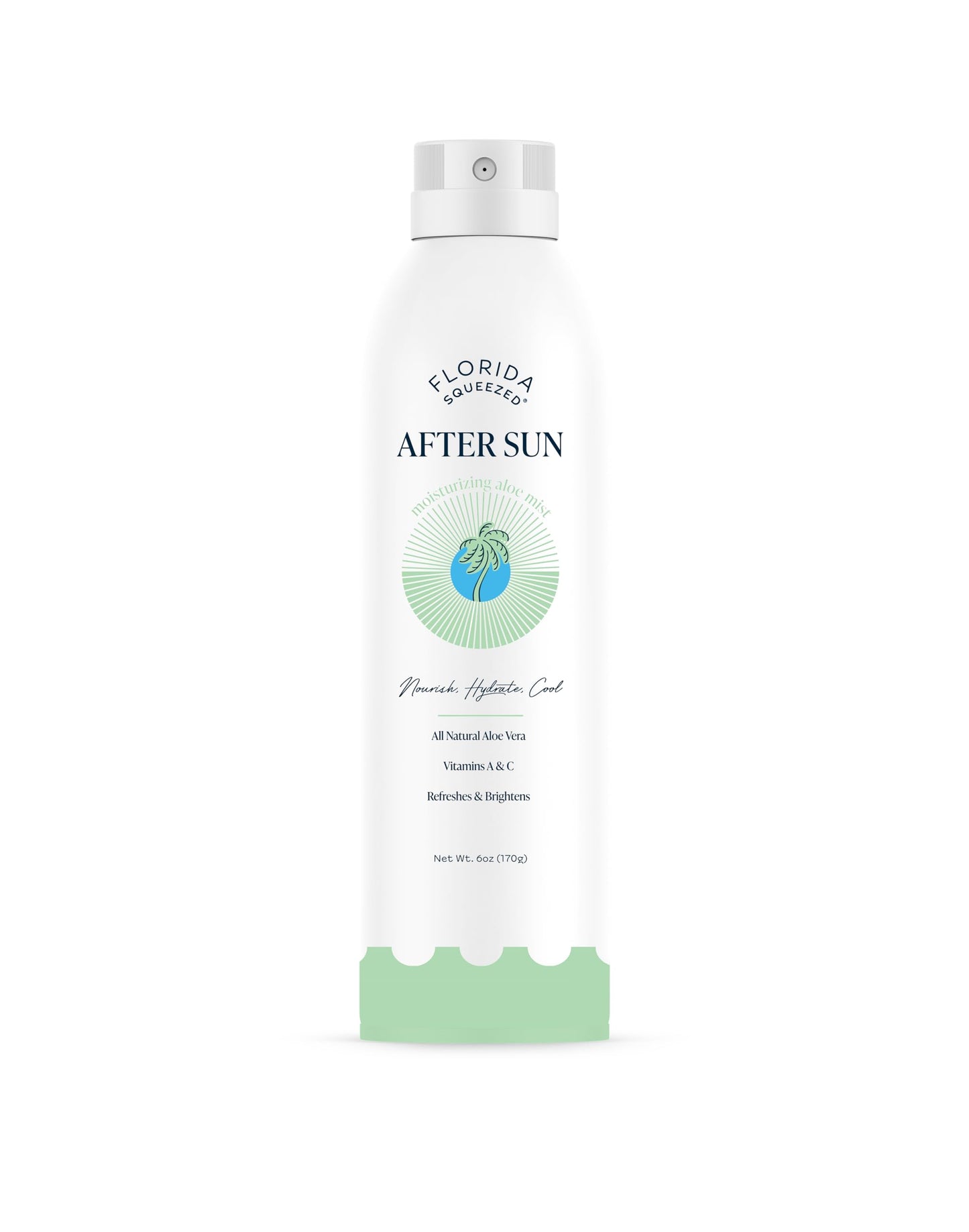 Florida Squeezed Aloe After Sun Spray, Cooling Aloe Vera Mist for Sun-Exposed Skin, Vitamin Enriched Hydrating & Soothing Moisturizer, Lightweight Non-Greasy Formula