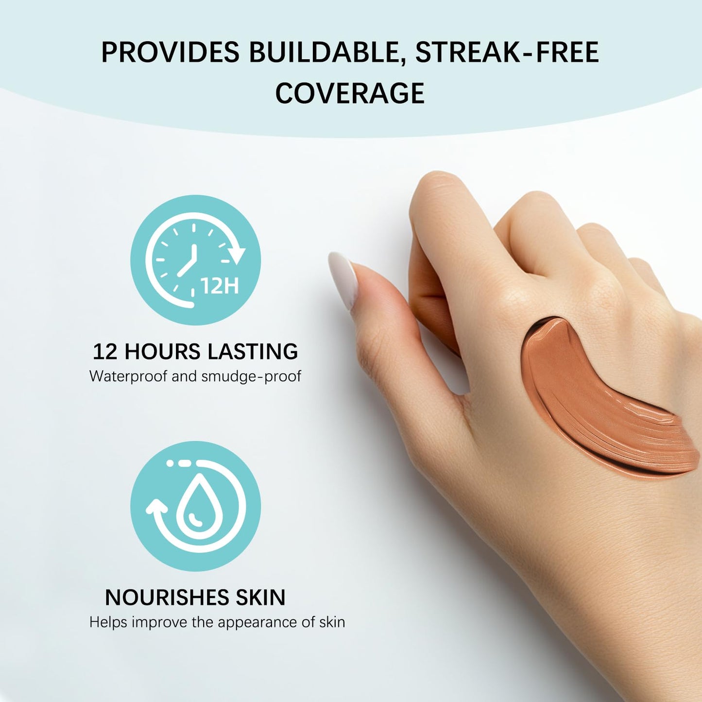 Shimmery Body Coverage Perfector Waterproof CC Cream with SPF 30 - Full Coverage body Makeup with Glow, Transfer-Resistant & Long-Lasting Skin Tint, Broad Spectrum for Face & Body (Rich)