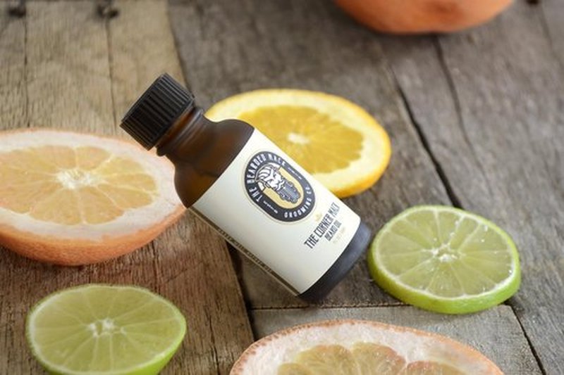 Bearded Mack Premium Beard Oil - The Corner Mack - Citrus Cologne - Softens Beard, Removes Beard Itch & Promotes Healthy Beard Growth - Handcrafted in the USA, 1 oz