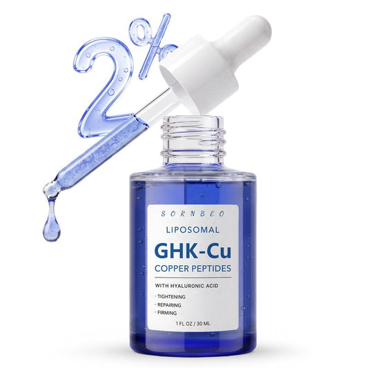 Copper Peptides Serum for Face with Liposomal 2% GHK-Cu, PDRN, Multi-Peptide & Hyaluronic Acid - Advanced Korean Anti-Aging Serum for Fine Lines, Firming, Skin Elasticity- 1 Fl Oz