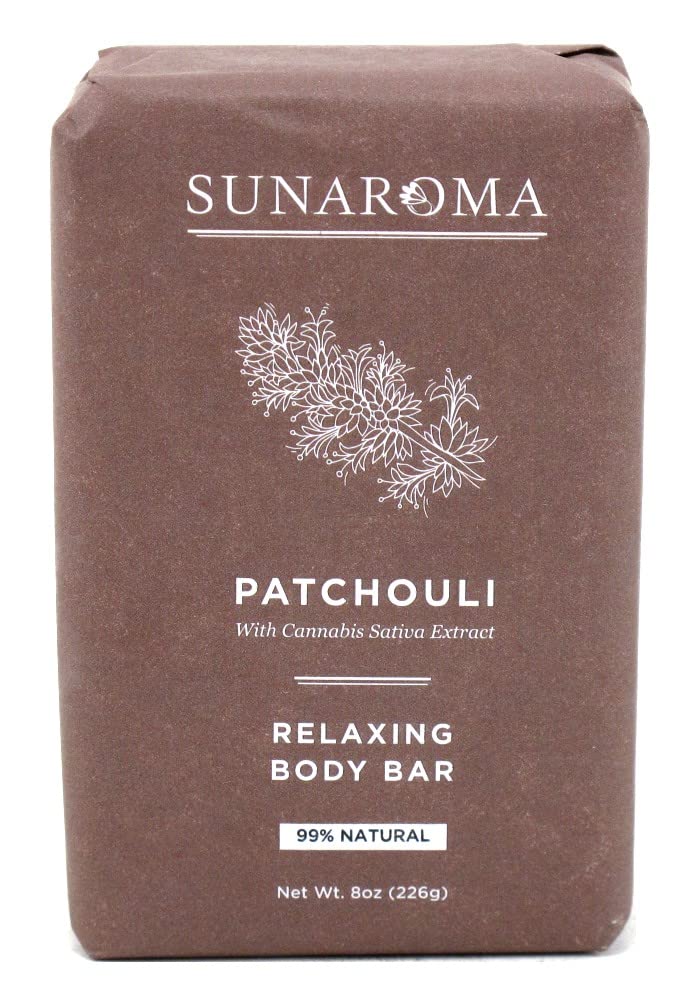 Sunaroma Soap Bar Patchouli 8 Ounce (Pack of 3)