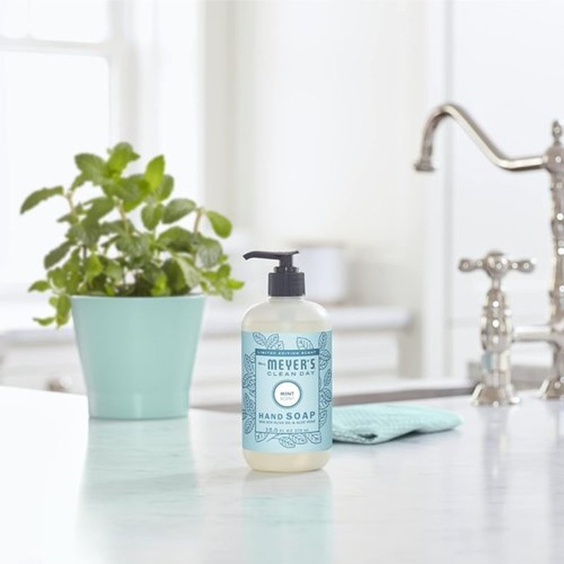 MRS. MEYER'S CLEAN DAY Hand Soap, Limited Edition Mint, 12.5 fl. oz - Pack of 3