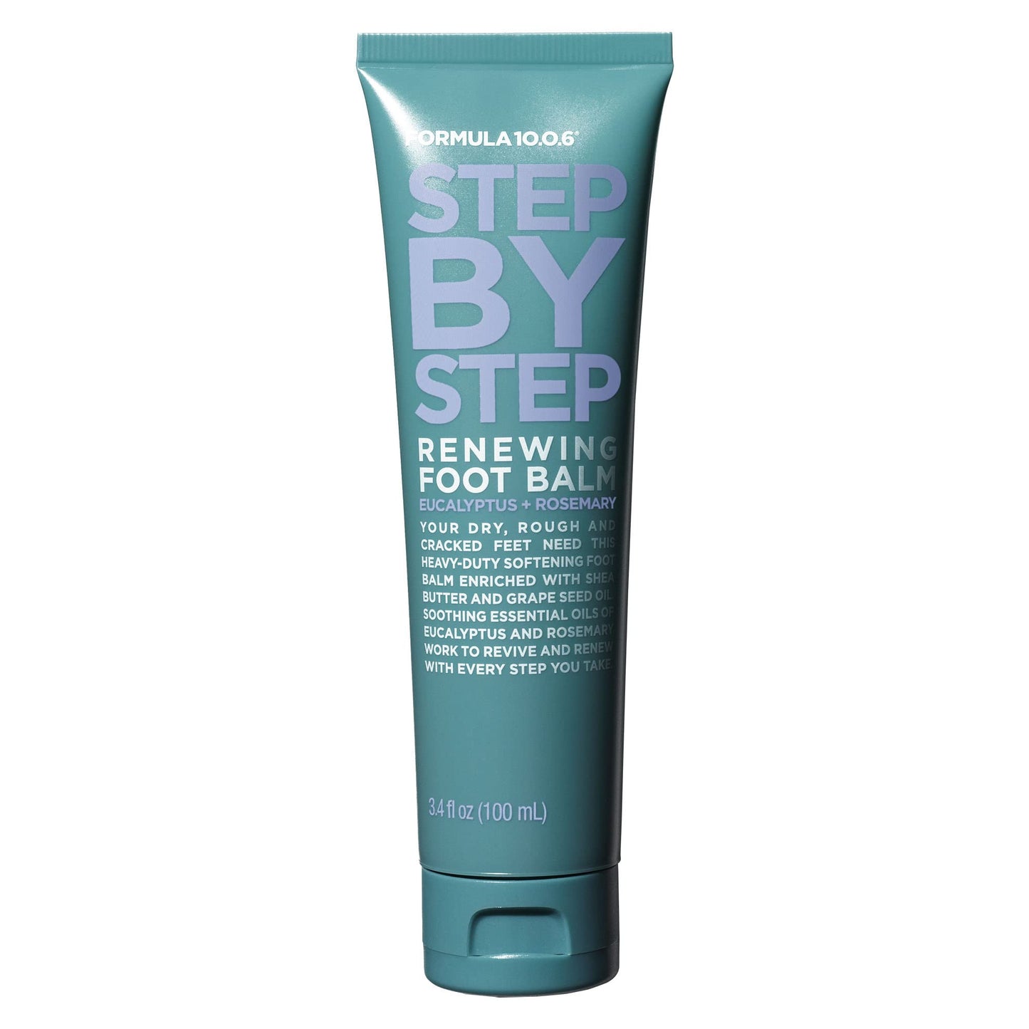 FORMULA 10.0.6 Step by Step Renewing Foot Balm Moisturizing Foot Cream for Dry Cracked Feet 3.4 fl oz (100ml)