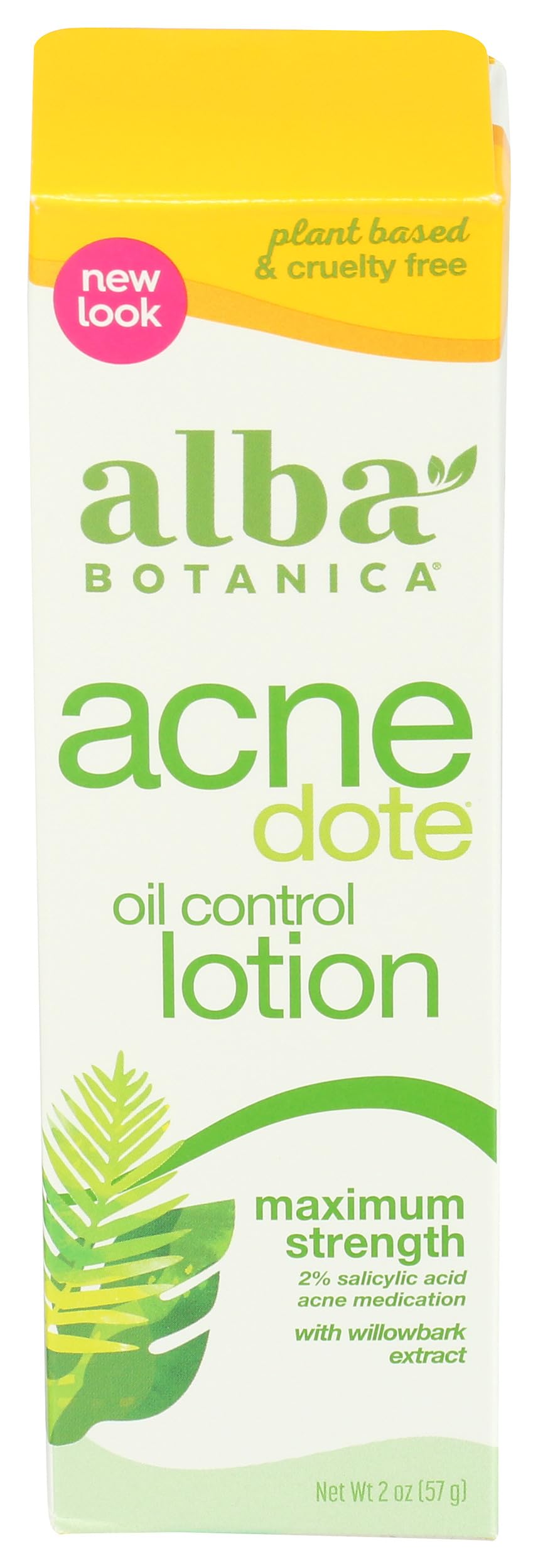 Alba Botanica Acnedote Maximum Strength Oil Control Lotion, 2 Oz