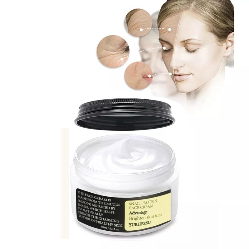 Korean Snail Mucin 93% Moisturizing Cream - Collagen Firming & Hydrating Gel for Dry/Sensitive Skin | 3.52 oz