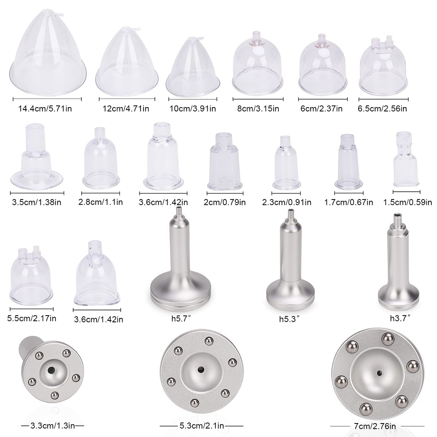 TwoWin Multifunctional Vacuum Therapy Machine, Cupping Therapy Sets, Cupping Scraping Body Shape Massager Adjustable Suction and 6 Modes with 30 Cups and 3 Pumps