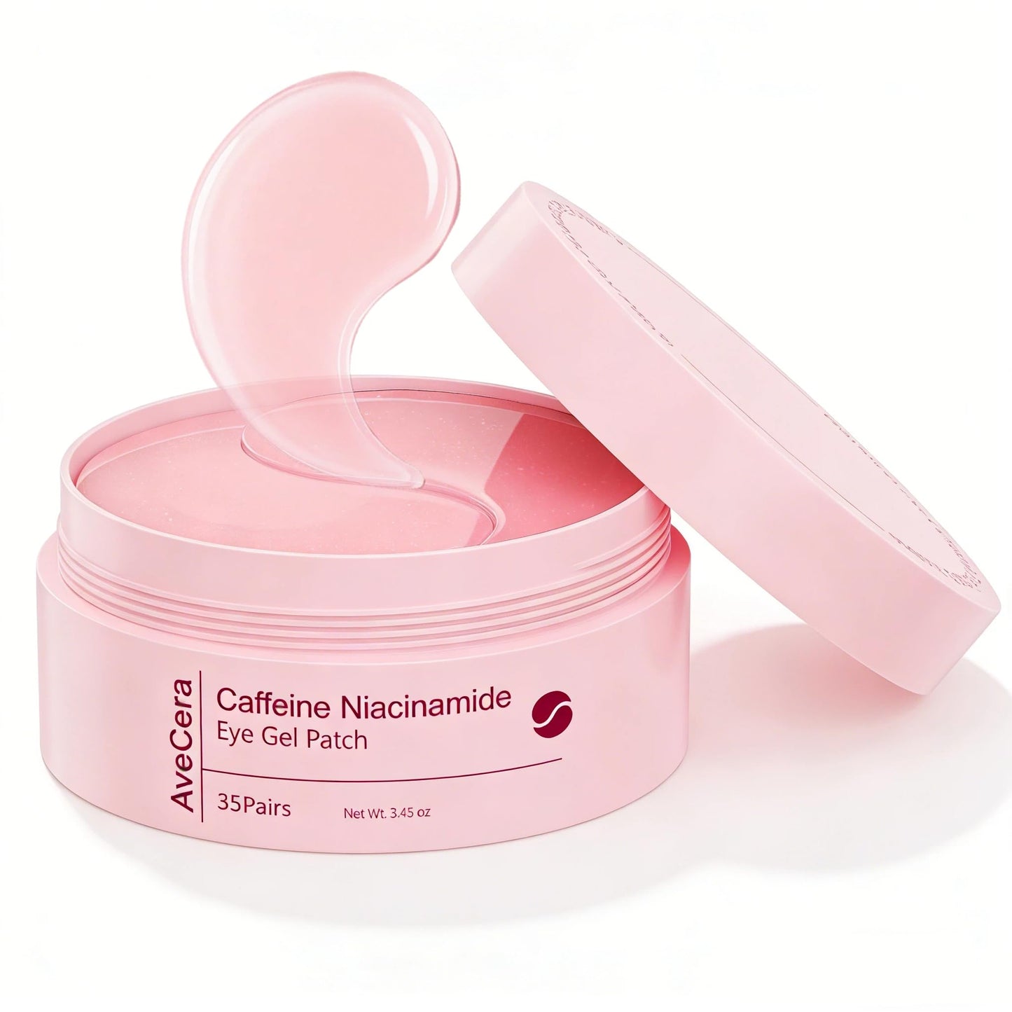 AveCera Under Eye Patches, Eye Masks for Dark Circles, Puffiness, Fine Lines - Caffeine, Niacinamide, Hyaluronic Acid Formula - Brightening, Anti-Wrinkle, Cooling & Hydrating, Under Eye Treatment