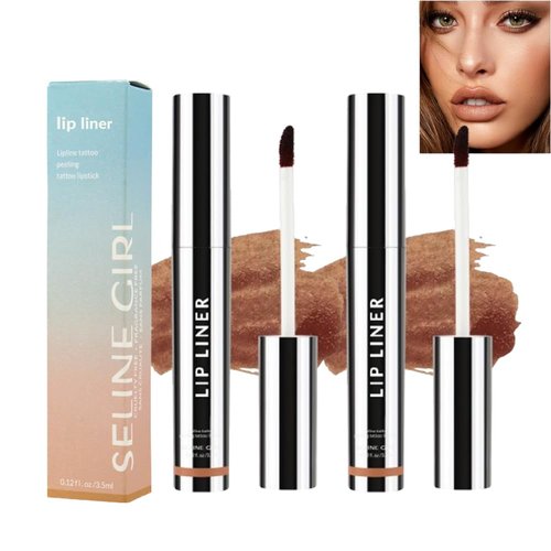Pimaup Qorva Peel off Lip Liner Stain, Qorva Lipstick, Timbersonic Lip Stain Peel, Timbersonic Peel off Lip Liner Stain, Lip Stain Peel off Long Lasting Waterproof, Non-stick Cup (2pcs-2#)
