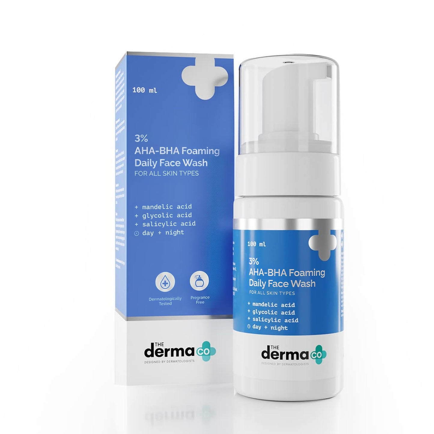 The Derma Co 3% AHA-BHA Foaming Face Wash, 100ml