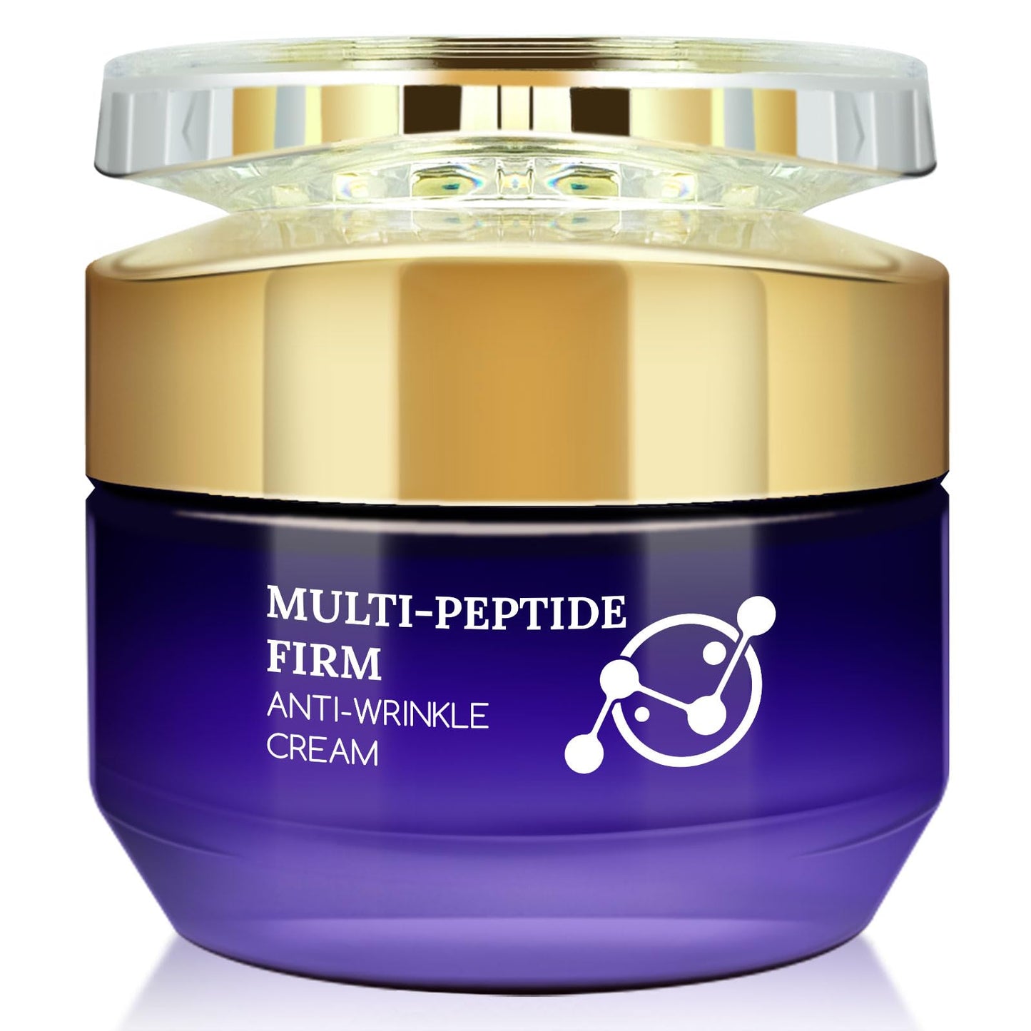 Multiple Peptide Anti Wrinkle Cream, Collagen Face Moisturizer for Women with Jojoba Seed Oil & Niacinamide, Reduces Wrinkles, Improves Firmness, Improves Skin Texture, Strengthens Barrier, 1.764oz