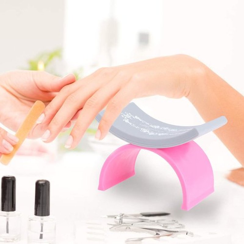 Beaupretty 2 Pieces Nail Arm Rest,Manicure Hand Pillow U Shape Cushion Pillow Professional Nail Rest Cushion Table Desk Station Manicure Tool(Pink,Pink)