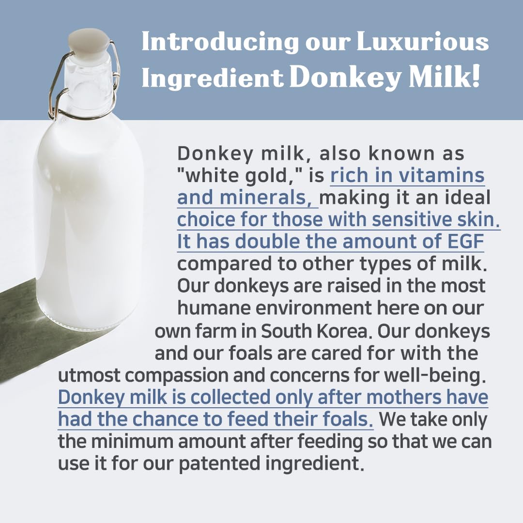 SKYMILK Panthenol Cream with Donkey Milk | 120 ml 4.05 Fl.Oz | Non-Sticky | Hypoallergenic | Deep Moisturization | Anti-Itch | Summer Essentials | Korean Skincare for Sensitive Skin