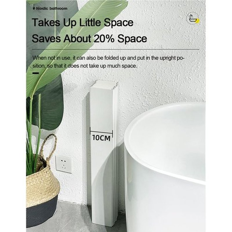 Adjustable Foldable Dust-Proof Bathtub Cover White,Waterproof Shutter Bathtub Tray & Laptop Desk 2 in 1 Fits Most Tubs,Modern Bath Tub Racks for Home (0.7Mx1.15M（2.3FTx3.77FT）, 0.24in Thick)