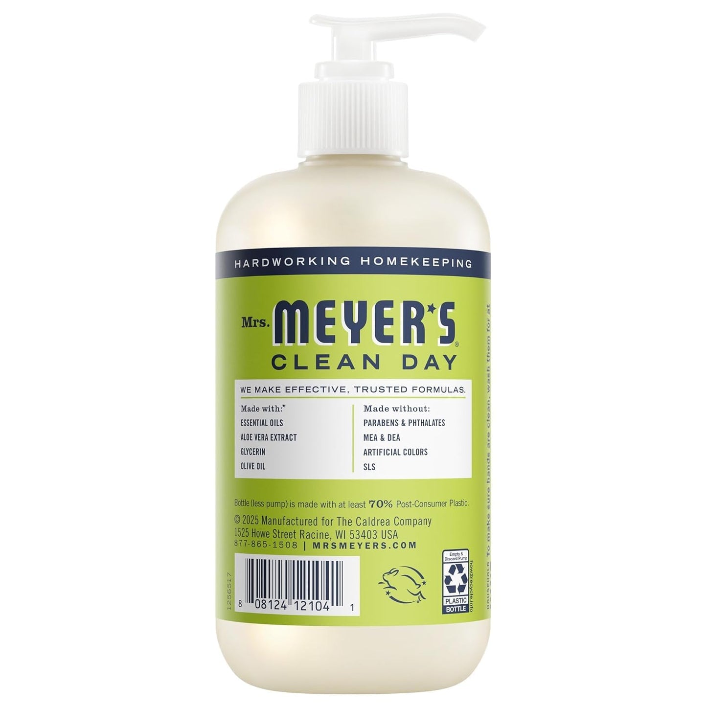 Mrs. MEYER'S Clean Day Liquid Hand Soap 6 Pack Variety Pack, Clementine, Basil, Lavender, Rain Water, Oat Blossom, Lemon Verbena, 12.5 OZ Each, 1 CT