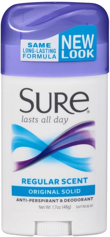 Sure Wide Anti-Perspirant Deodorant Original Solid Regular Scent 1.70 oz (Pack of 12)