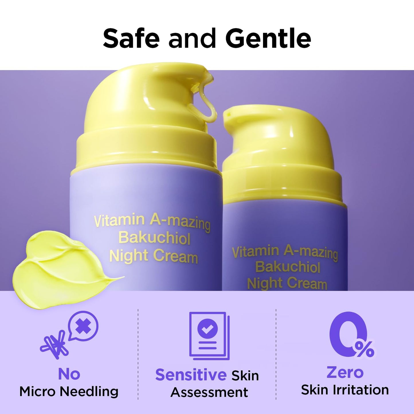 BY WISHTREND Vitamin A-mazing Bakuchiol Night Cream Korean Retinal, 0.35 Oz