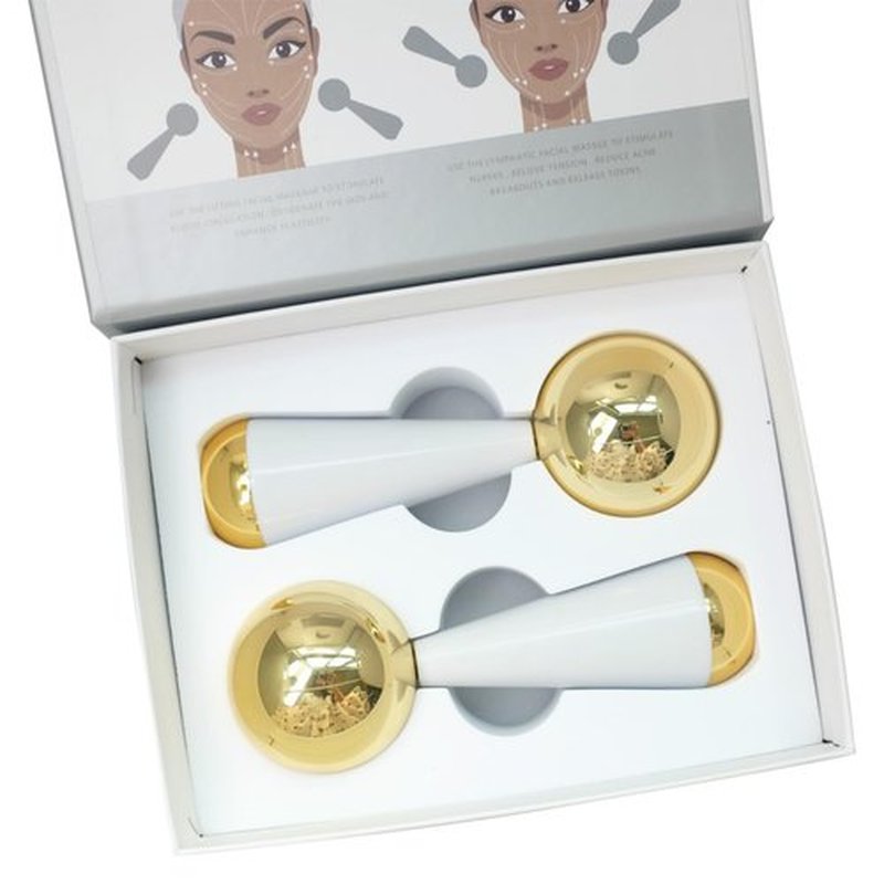 brakverla Facial Ice Globes and Roller, Cooling Massager for Face, Eyes and Neck, Cryotherapy Treatment for Puffiness, Dark Circles and Wrinkles
