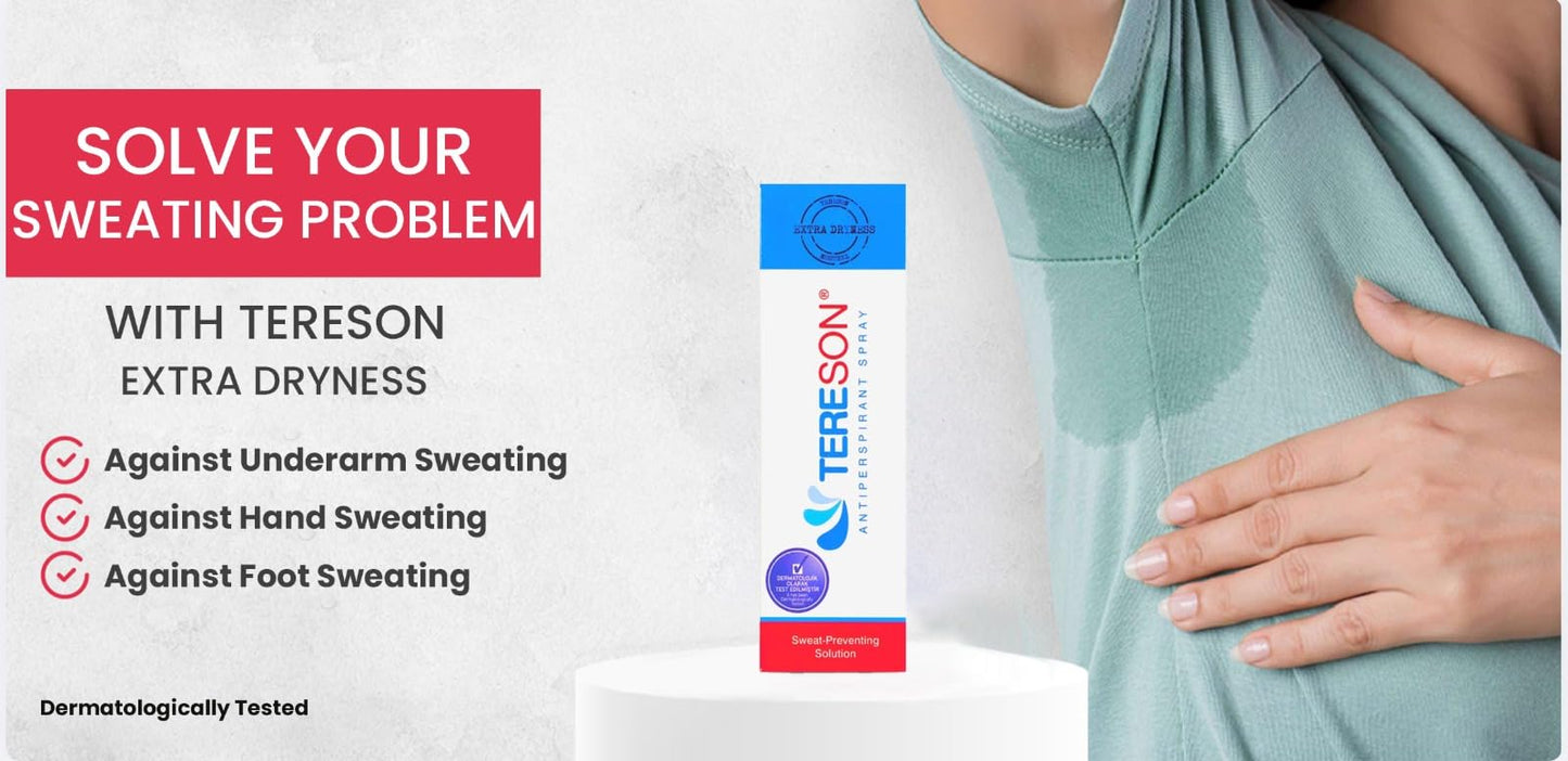Tereson Strength Clinical Antiperspirant Spray 1.69 Fl Oz Dermatologically Tested - Hyperhidrosis Treatment