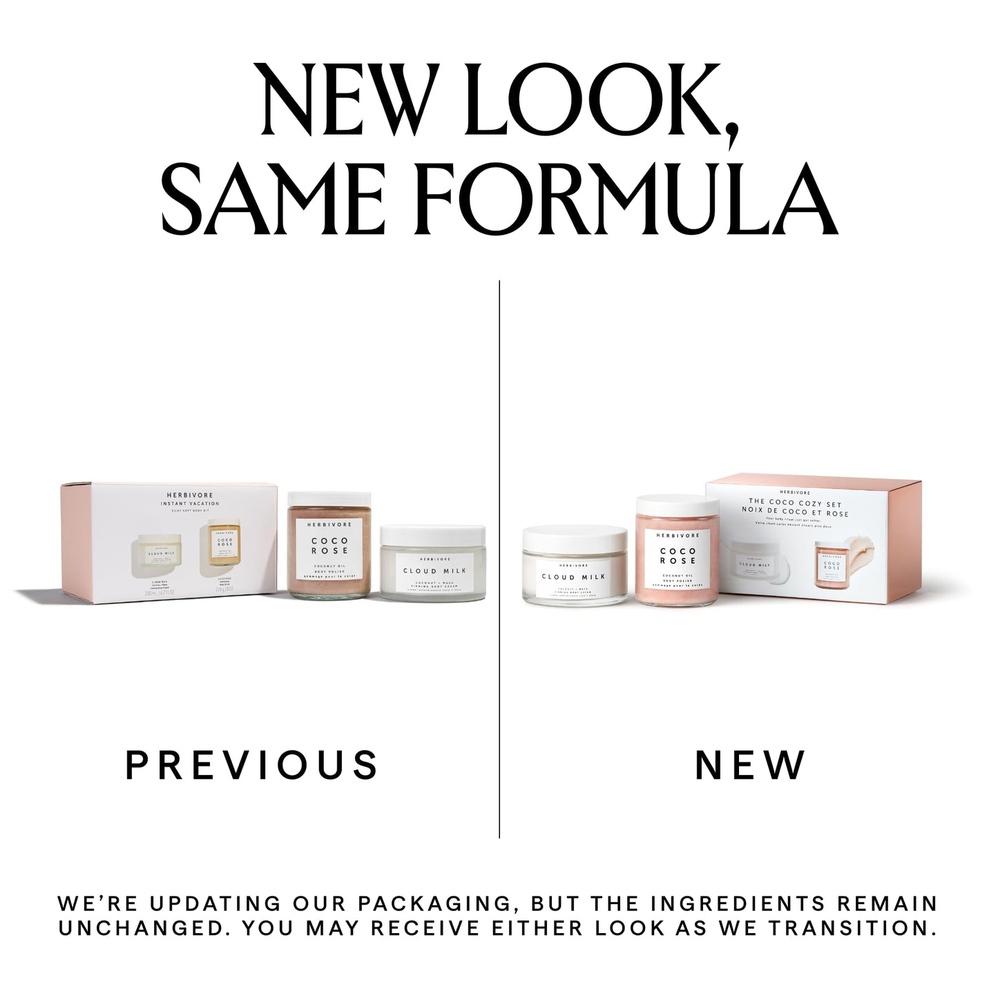 HERBIVORE The Coco Cozy Set | Firming Body Cream & Exfoliating Body Polish