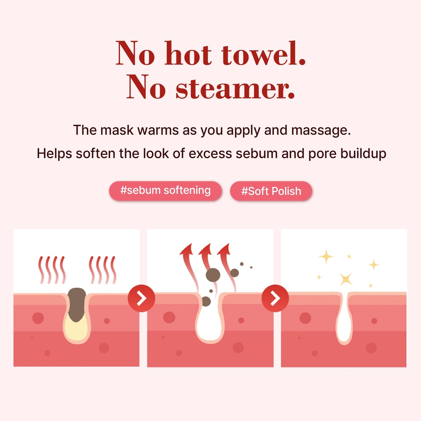 PESTLO Strawberry PDRN Heating Pore Mask (2.46 oz.) – Warming Pore Mask with Strawberry Seeds, Berry PDRN & Collagen for Gentle Exfoliation, Smooth & Radiant Skin