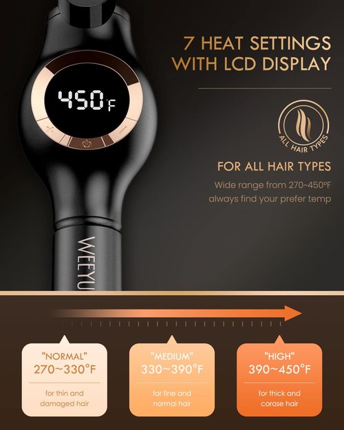 Small Curling Iron 1/2 Inch Barrel, Tiny Curling Wand for Short Hair, Ceramic Tourmaline Hair Curling Iron Double Voltage(100-240V)
