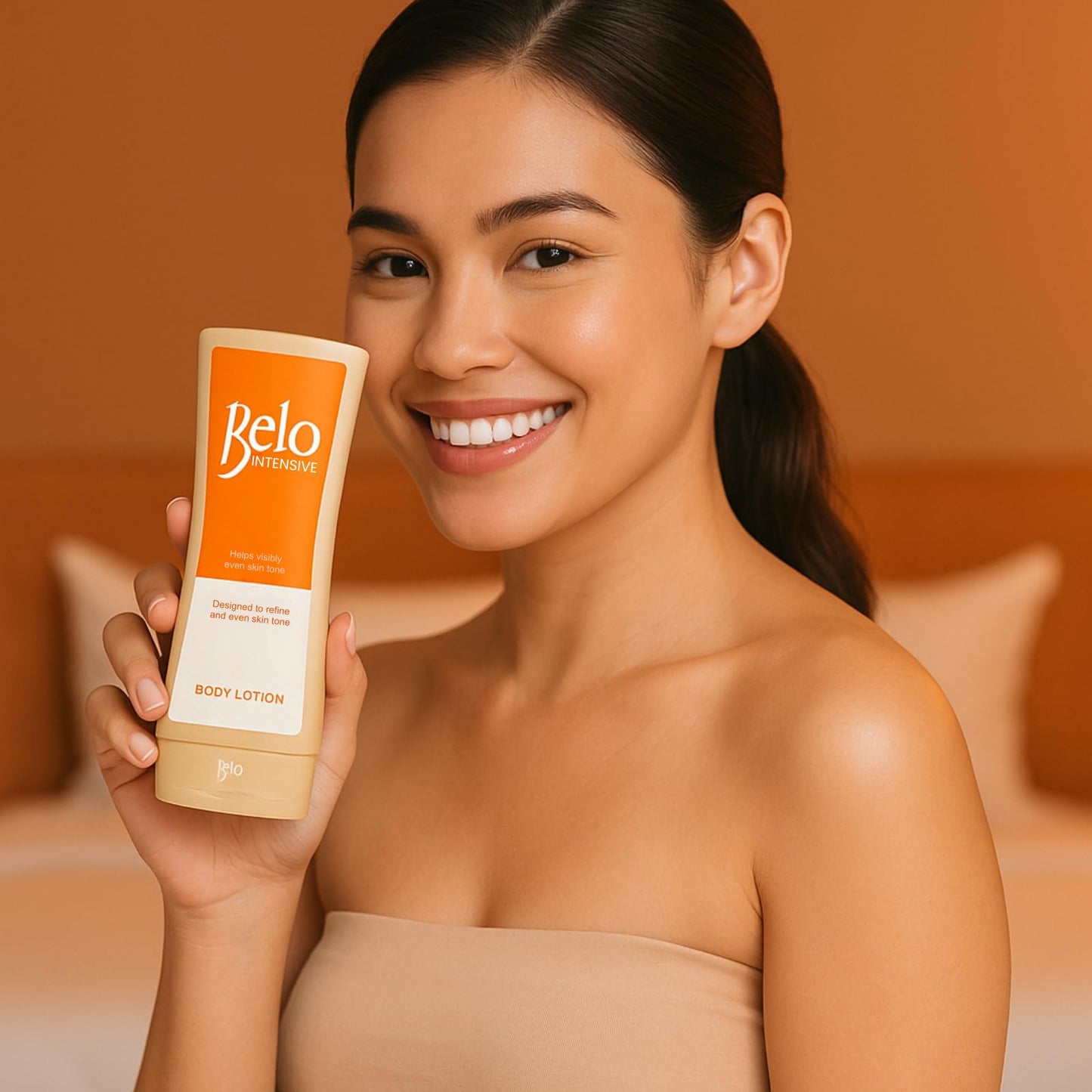 Belo Essentials Intensive Body Lotion Smooth Texture Fast Absorbing Lightweight Daily Use Hydration Boost Care - 200mL x 3 Bottles