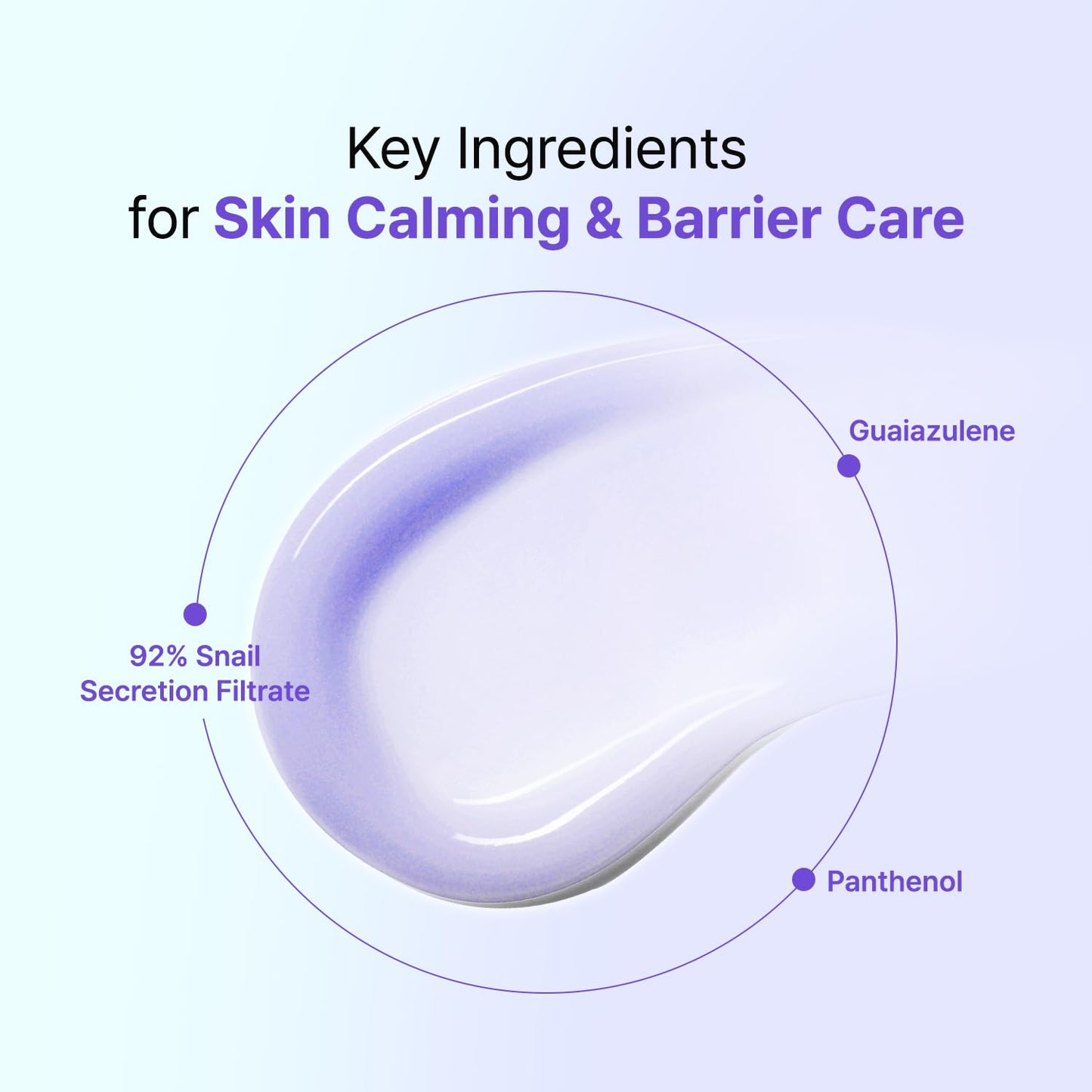 TIA'M TIAM Snail & Azulene Calmfort Cream, 3.38 fl oz, 92% Snail Mucin, Lightweight Calming & Moisturizing Cream for Soft, Glass Skin, Korean Skin Care, Day & Night Moisturizer Face Cream