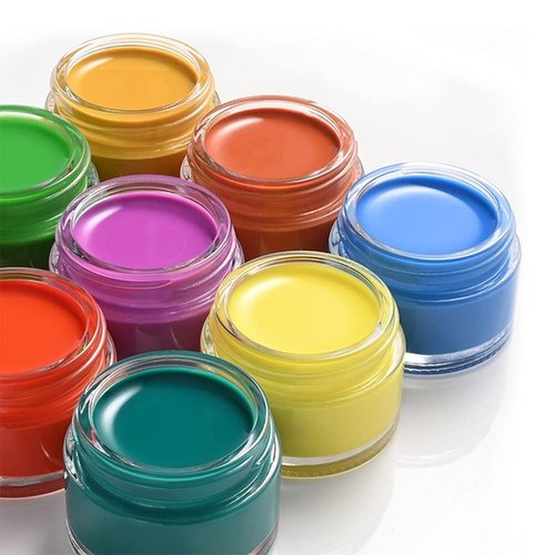 4 Pack 1oz Small Glass Containers with Lids, Glass Jars with Black Lids & Stickers, Mini Reusable Empty Container for Creams, Lotion, Cosmetic