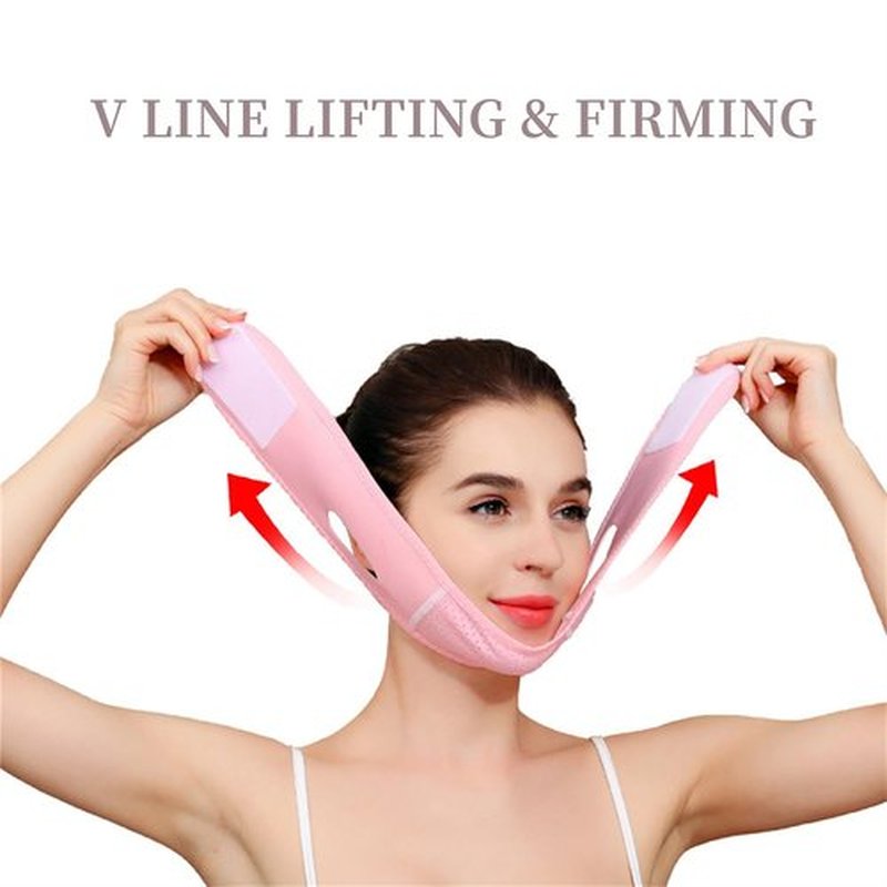 Habodd Chin Strap for Sleeping Face Lift Reusable V Line Mask Chin Strap for Double Chin Facial Shaping Belt Jawline Shaper Face Tightener Jaw Exerciser Face Lifting Anti Sagging