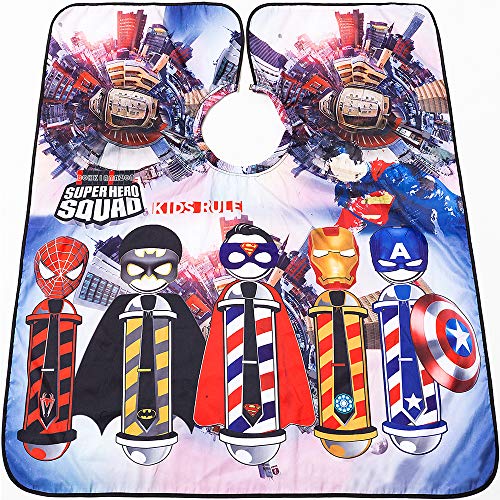 Kids Barber Cape Hair Cutting Hairdressing Salon Styling Cloth Apron Cover Gown for Children Boys Girls Toddler