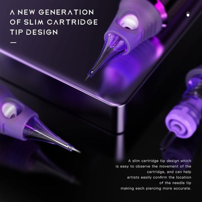Mast Tattoo Cyber Cartridges Needles Disposable 20 Tattoo Needles Round Liner Super Bugpin 1005RL