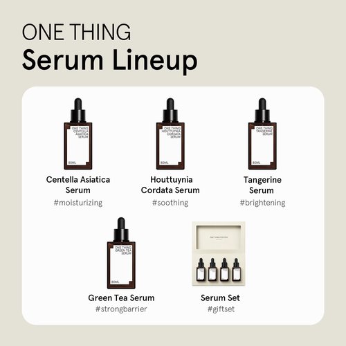 ONE THING Centella Asiatica Serum 2.7 Fl Oz | CICA HA Hyaluronic Acid Hydrating Soothing Ampoule for Oily Acne Prone Sensitive Irritated Facial Skin, Barrier Repair Fine Lines | Vegan Korean Skin Care