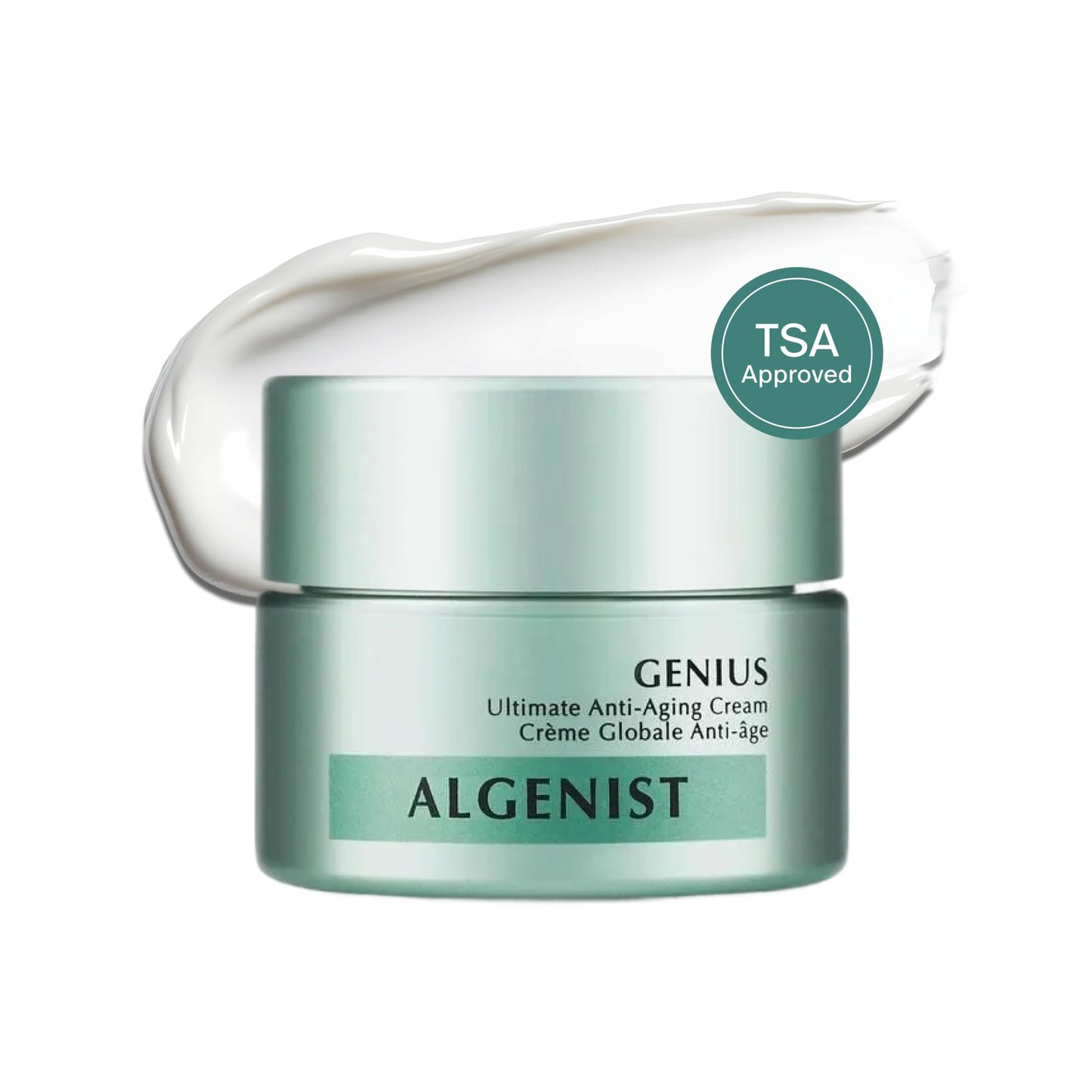 Algenist GENIUS Ultimate Anti Aging Face Cream - Firming Moisturizer with Alguronic Acid & Microalgae Oil - Helps Improve Skin Density, Elasticity & Radiance - Daily Face & Neck Cream (0.5 Fl Oz)