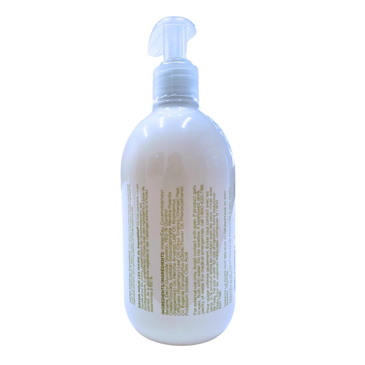 Sapadilla Liquid Hand Soap - Rosemary + Peppermint - Made with 100% Pure Essential Oil Blends, Cleansing & Moisturizing, Aromatic & Fragrant Hand Soap, Plant Based, Biodegradable, 12 Ounce (Pack of 4)