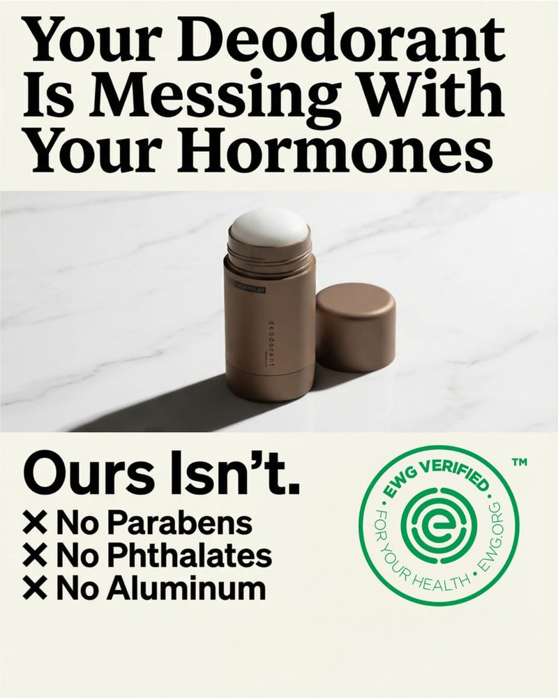 Men's Aluminum-Free Deodorant | EWG Verified, Non-Toxic Odor Protection with Essential Oils - Cedar Drift Scent