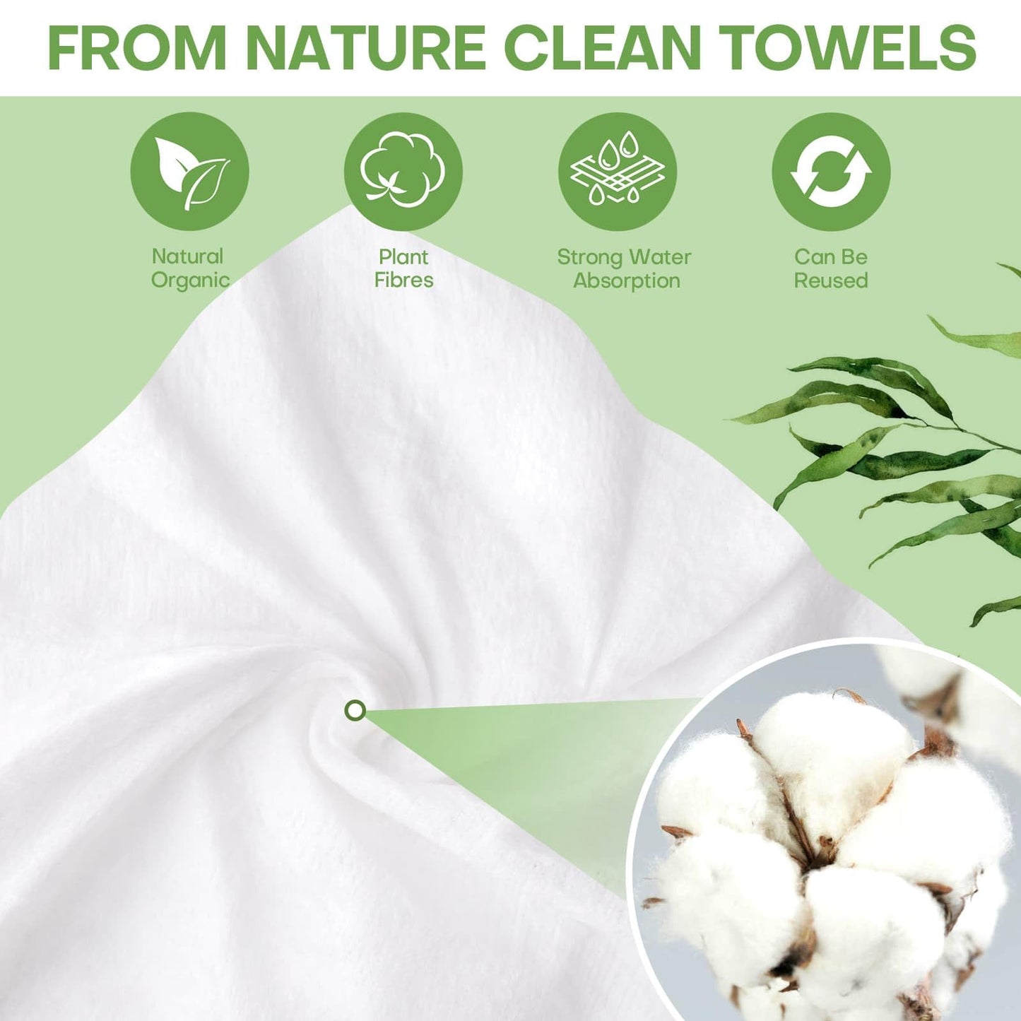 Compressed Towel Tablets 100 Count, Thickened Disposable Face Towel Biodegradable Cotton Wash Cloths, Portable Mini Compressed Washcloths Coin Tissue for Travel, Gym, Home, Outdoor Activities
