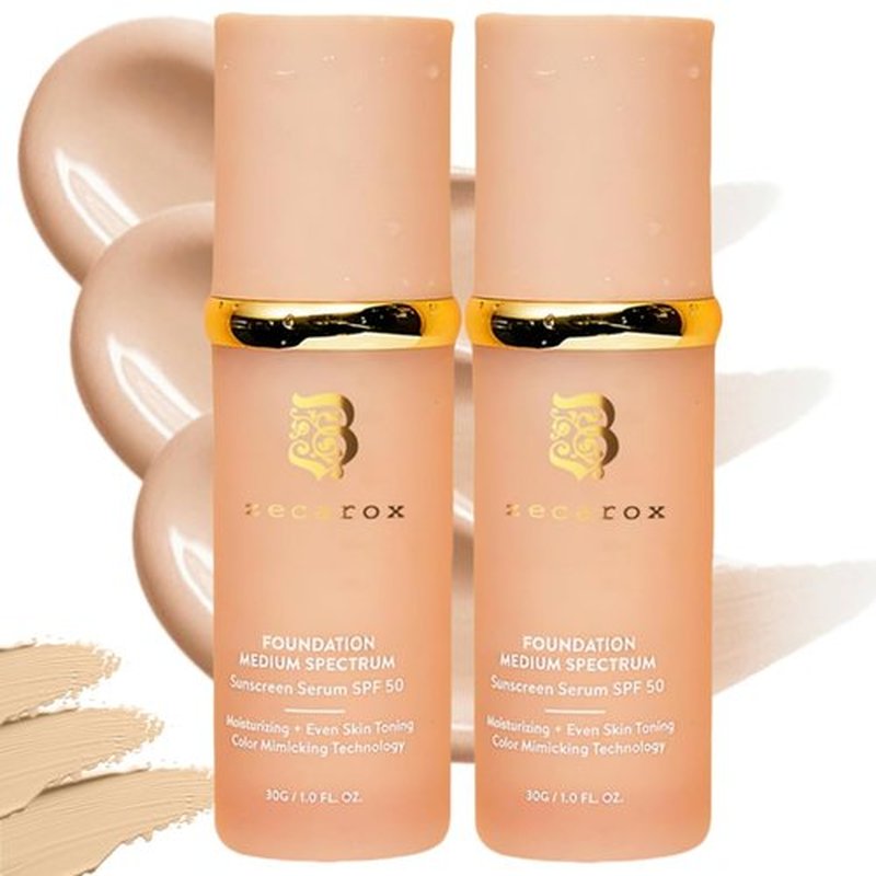 Rise Luxus Ultrablend 4 in 1 Foundation,Rise Luxus Foundation,Match Cosmetics Foundation,4 in 1 Foundation Liquid with Spf (2box)
