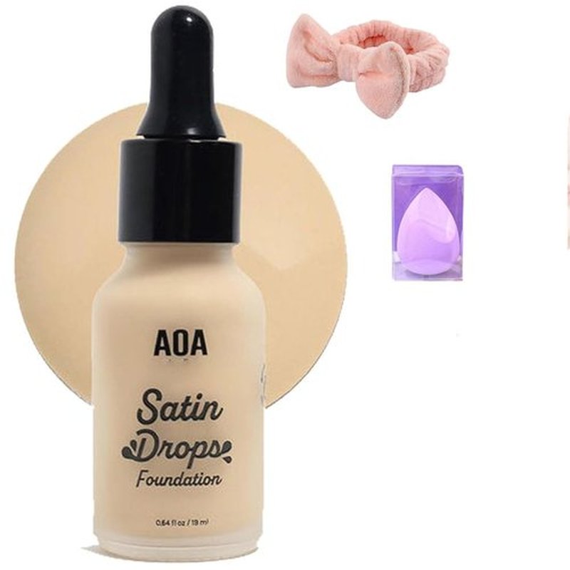 Aoa Satin Drops Foundation, Satin Drops Foundation, Ada Satin Drops Foundation, Aoa Foundation Drops, Aoa Makeup