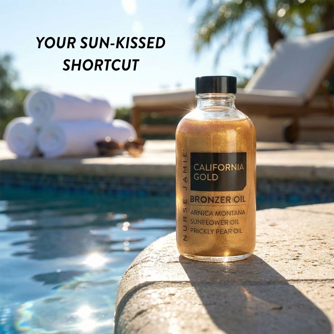 Nurse Jamie California Gold Shimmer Body & Face Oil, Bronzing Radiant Glow