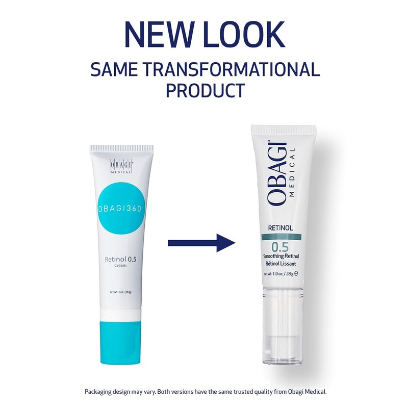 Obagi Medical Retinol 0.5 Cream - Reduce Fine Lines & Wrinkles | 1 oz Smooth Texture