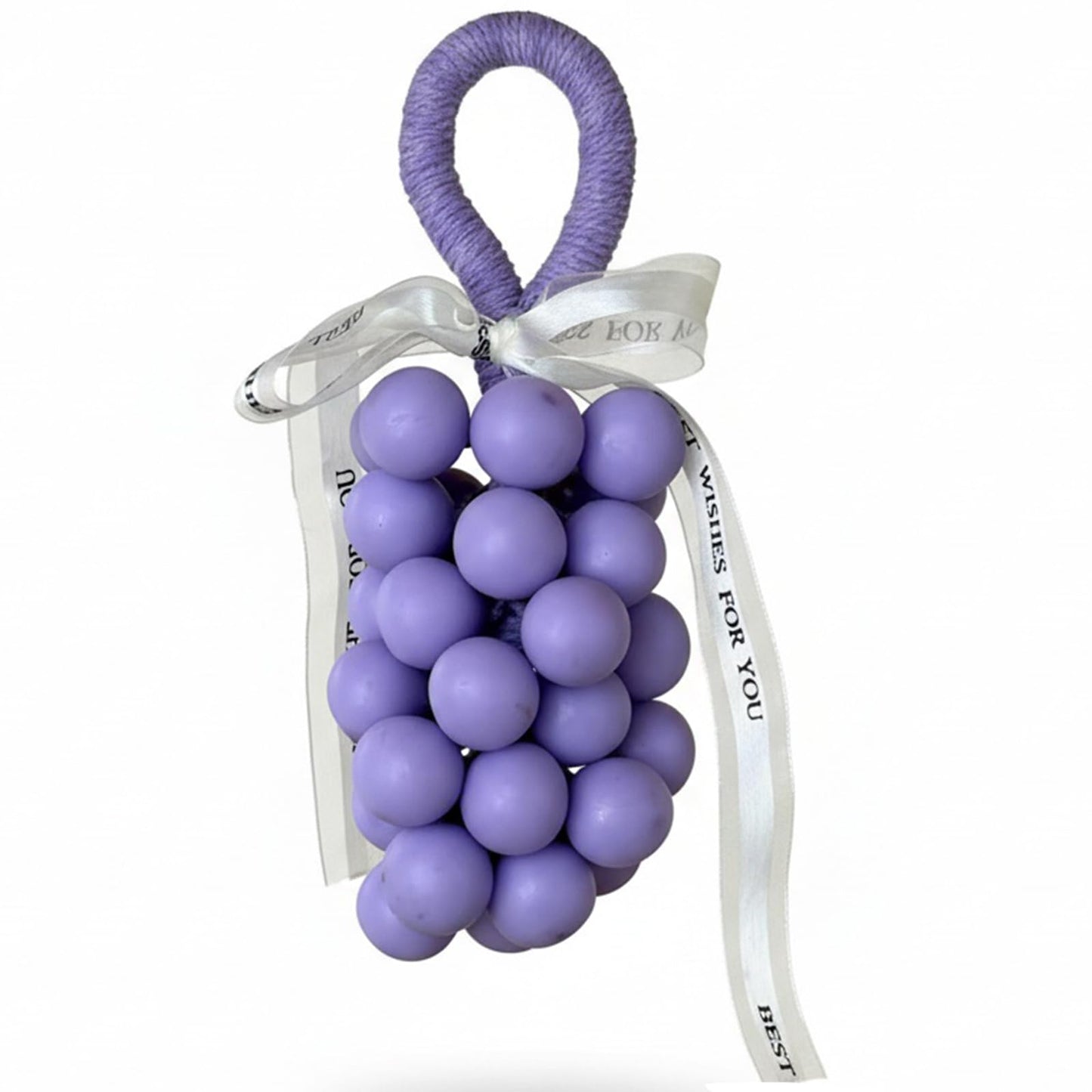 Tizee Grape Soap on a Rope - Handmade Cluster Bar Soap, Aromatic and Decorative for Bath, Washing Hands, and Fresh Air, Gift for Men Women (Purple,Osmanthus fragrance)