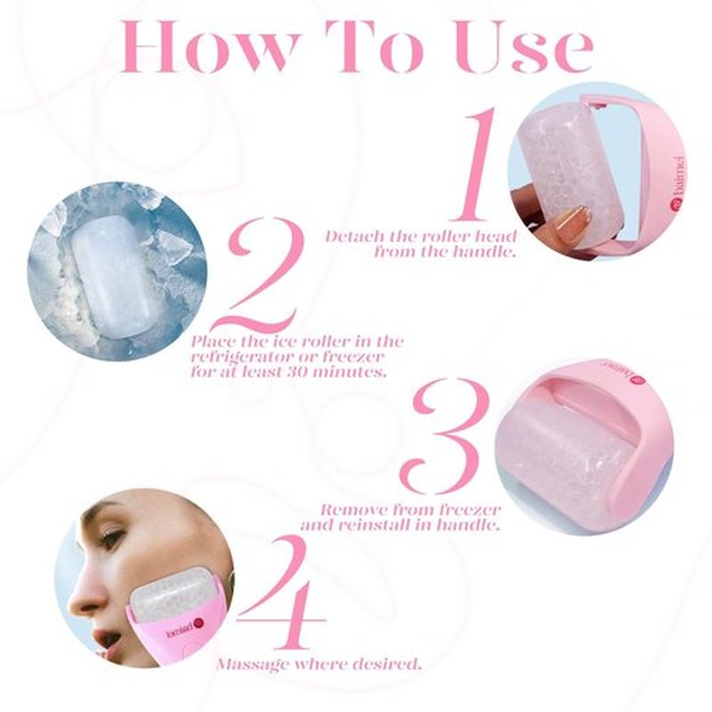 BAIMEI IcyMe Cryotherapy Ice Roller for Face and Eyes Massager Puffiness Redness Reducing Migraine Pain Relief, Skin Care Tool Helps on Muscle Tension, Self Care Gift for Men Women